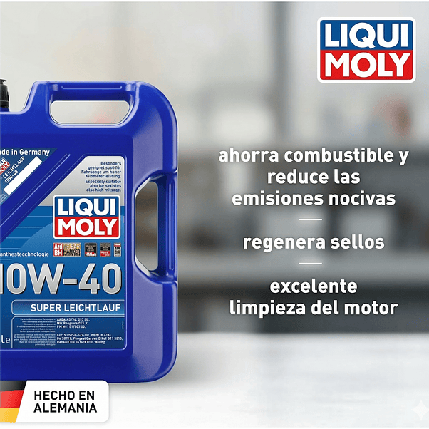 Aceite Liqui Moly 10W-40 Super Leichtlauf 4 Litros 3