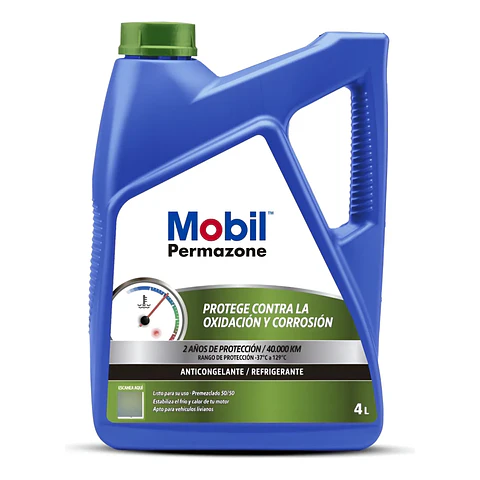 Refrigerante Mobil Permazone 50/50 4 Litros Verde