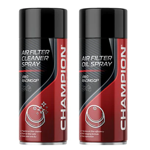 Pack Champion Limpiador + Aceite Filtro Aire Moto