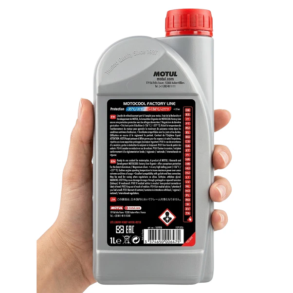Refrigerante Motul Motocool Factory Line Organic+ 1L 2