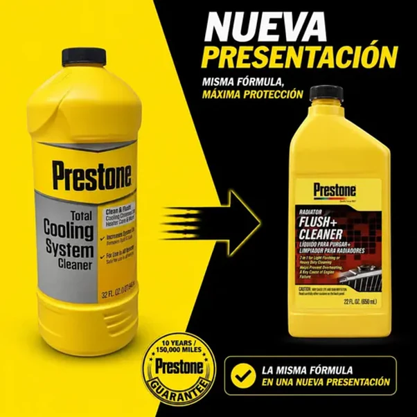 Limpiador de Radiador Prestone Flush + Cleaner 650 ml 2
