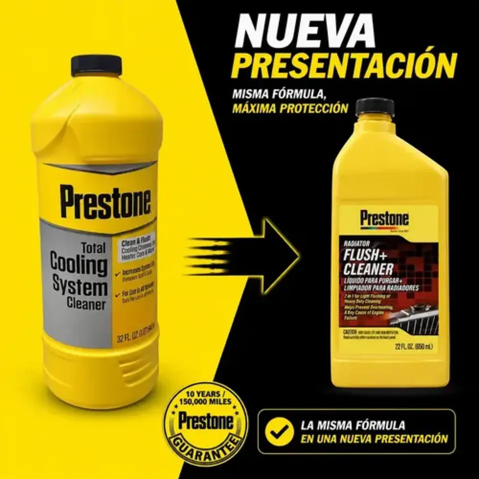 Limpiador de Radiador Prestone Flush + Cleaner 650 ml 2