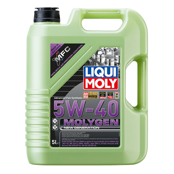 Aceite Liqui Moly Molygen 5W-40 5 Litros API SN 1