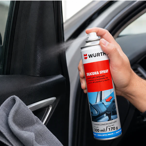 Silicona Spray Würth 300 ml | Protector Plástico, Caucho y Vinilo 3