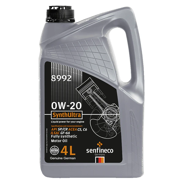 Aceite Senfineco SynthUltra 0W-20 API SP 100% Sintético 4 Litros 1