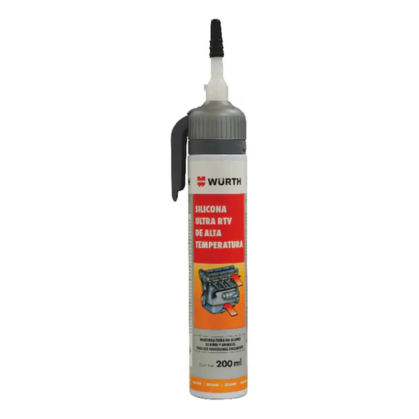 Silicona Wurth Ultra RTV Gris Alta Temperatura 200 ml 2