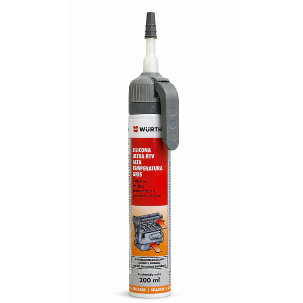 Silicona Wurth Ultra RTV Gris Alta Temperatura 200 ml 1