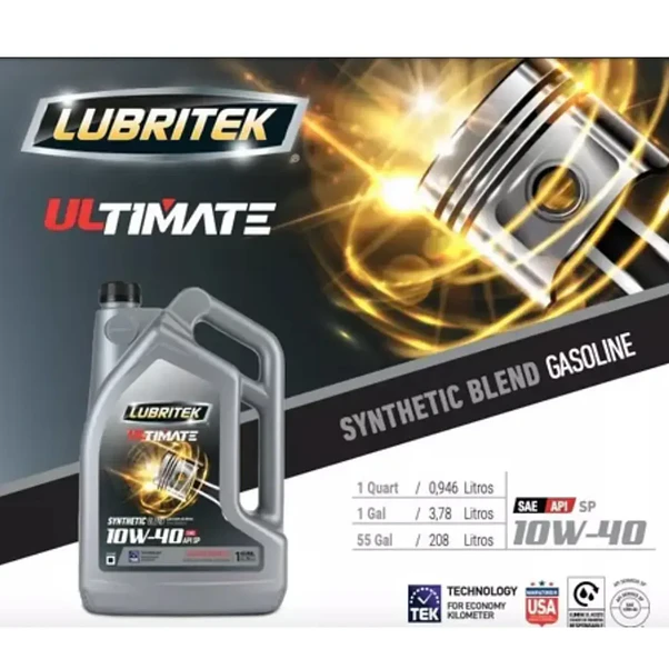 Lubritek Ultimate 10W-40 API SP Semisintético 3,78L 2