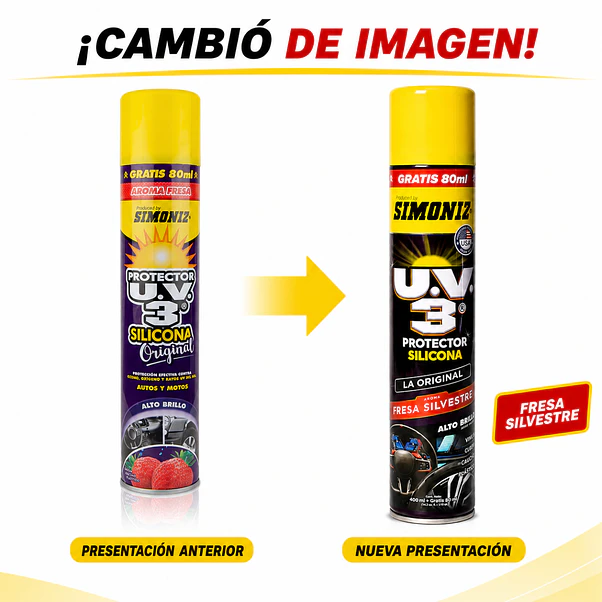 Silicona Protector Uv3 Fresa Simoniz 400 Ml 2