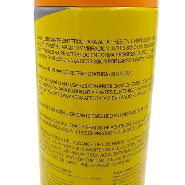 Grasa Blanca de Litio Arlon Spray 450 ml 2