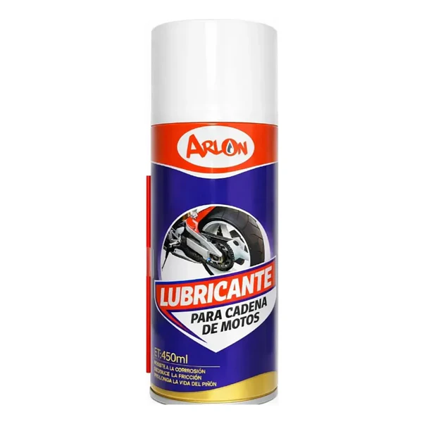 Lubricante Cadena Moto Arlon 450 ml O-Ring X-Ring  1
