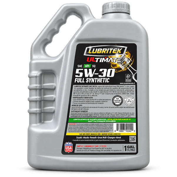 Lubritek Ultimate 5W-30 API SQ GF-7A Dexos1 Gen 3 3,78 L 3