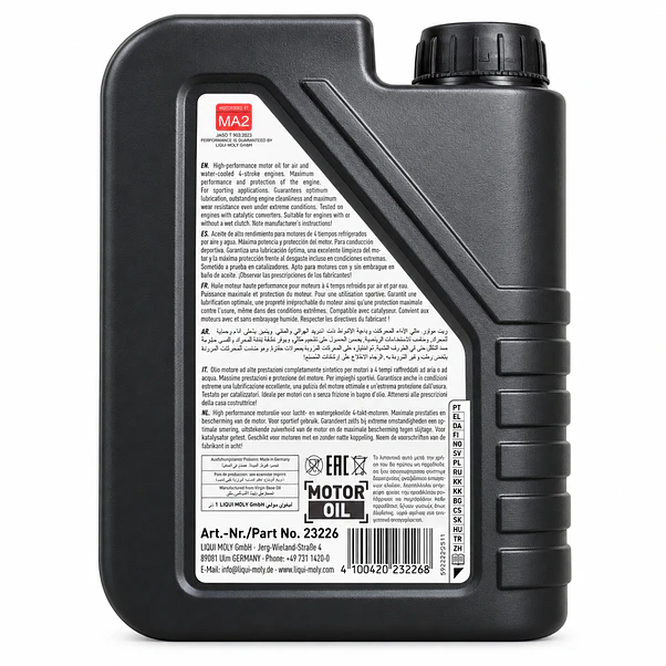 Aceite Moto Liqui Moly 10w30 4t Street 1l Api Sp Jaso Ma2 2