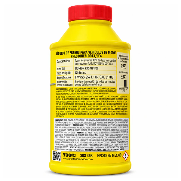 Líquido de Frenos Prestone DOT 4 LF4 Sintético 350 ml 2