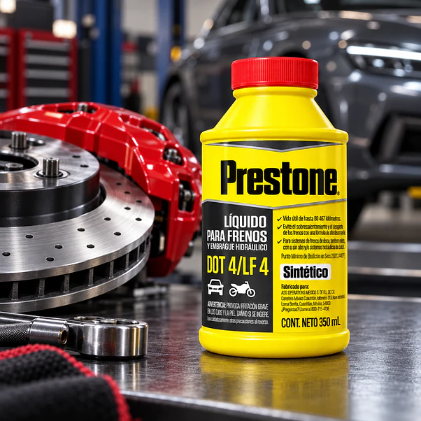Líquido de Frenos Prestone DOT 4 LF4 Sintético 350 ml 3