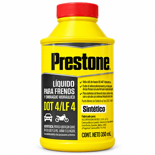 Líquido de Frenos Prestone DOT 4 LF4 Sintético 350 ml