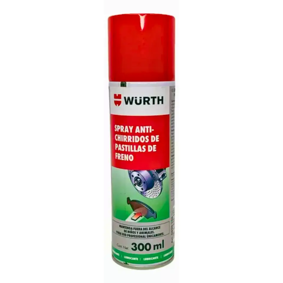 Spray Anti-chirridos De Pastilla De Freno Wurth 300 Ml 1