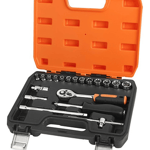 Juego Dados 1/4'' De 4 A 14mm (19 Piezas) Smart Tools