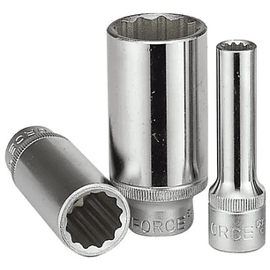 Dado Largo Poligonal 1/2'' De 12mm (5497712) - Force