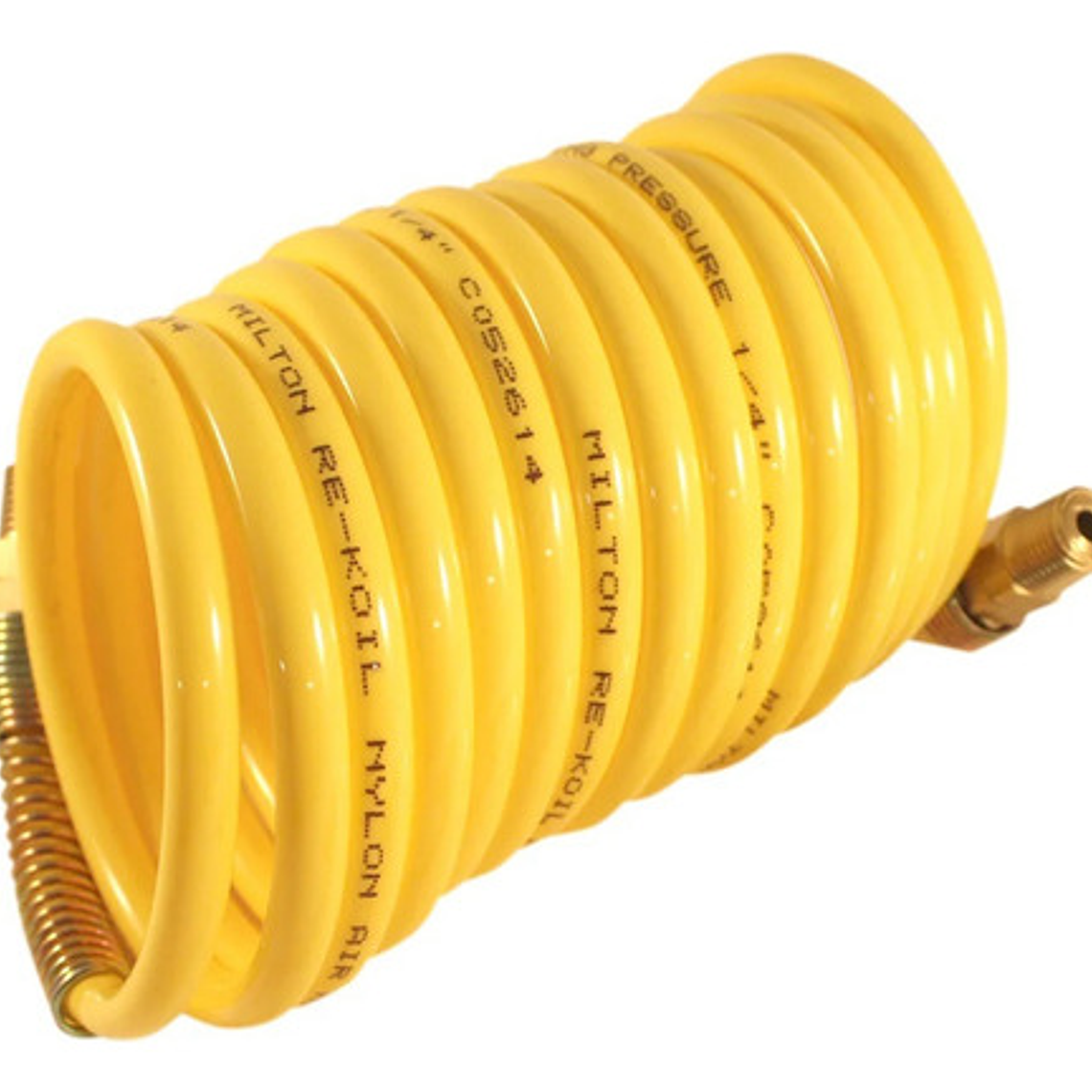 Manguera Espiral 1/4'' X 3.6 M Con Conector 1/4'' He Npt 1