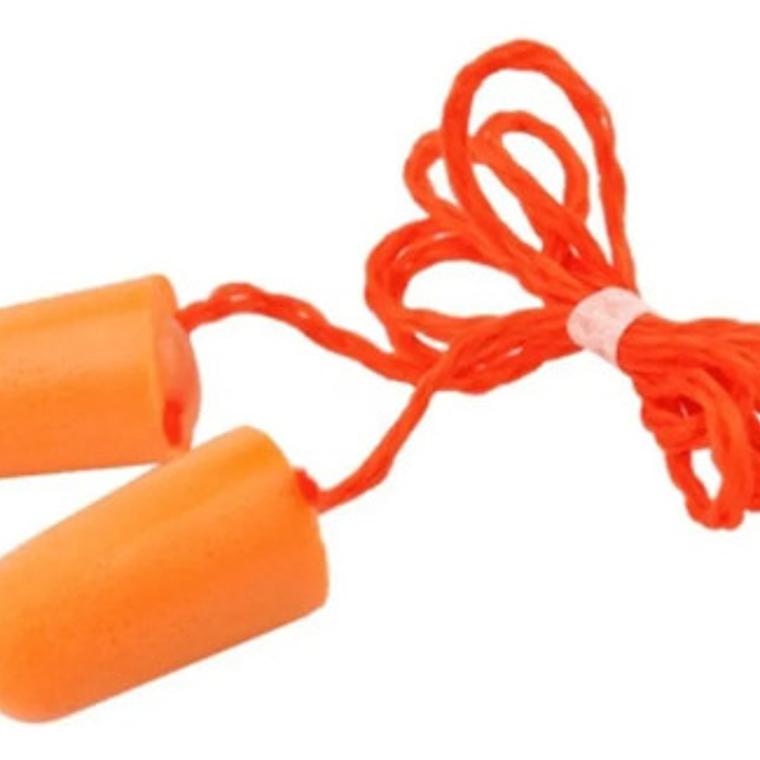 Pack 10 Tapones P/oídos Autoexpandibles C/cordón - Steelpro 1