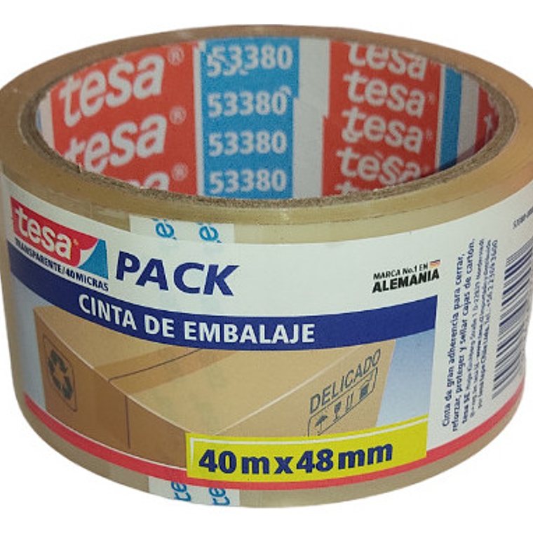 Cinta De Embalaje Transparente 48mm X 40mts - Tesa 3