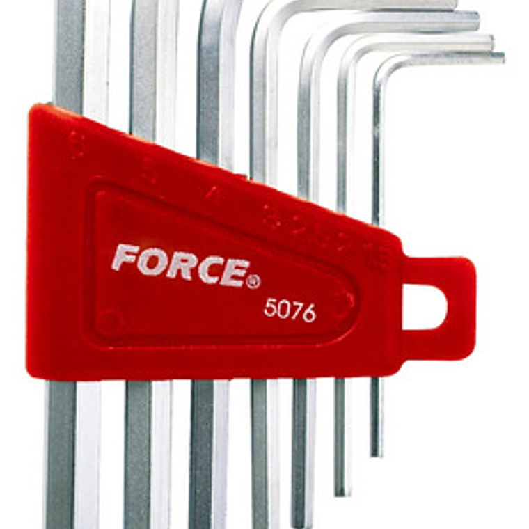 Juego Llaves Allen De 1.5 - 12mm 11 Piezas (5116) Force 3