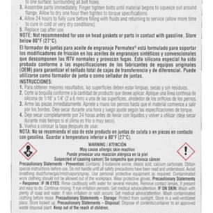 Formador De Junta Para Cajas Engranaje 85gr (81182) Permatex