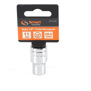 Dado Corto 1/2'' De 11mm Hexagonal - Smart Tools