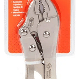 Alicate Caimán De 7'' Boca Curva Con Cortante - Smart Tools