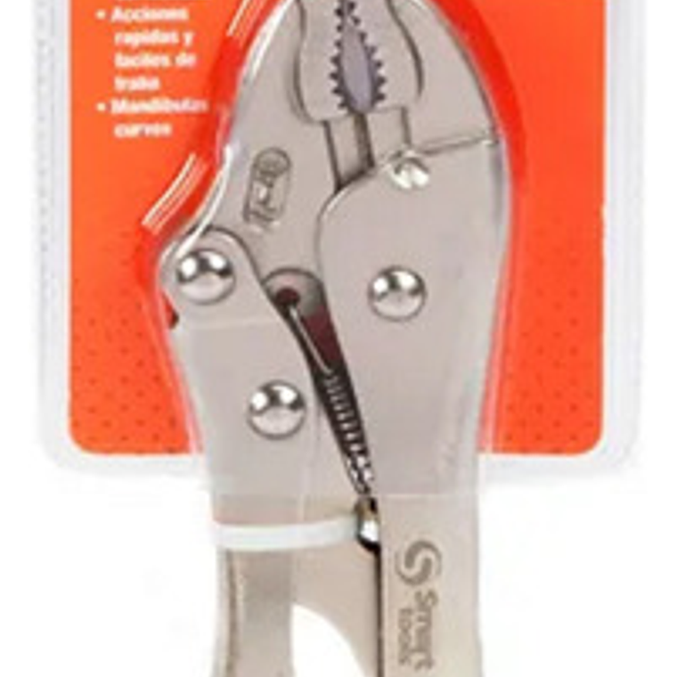 Alicate Caimán De 7'' Boca Curva Con Cortante - Smart Tools 1