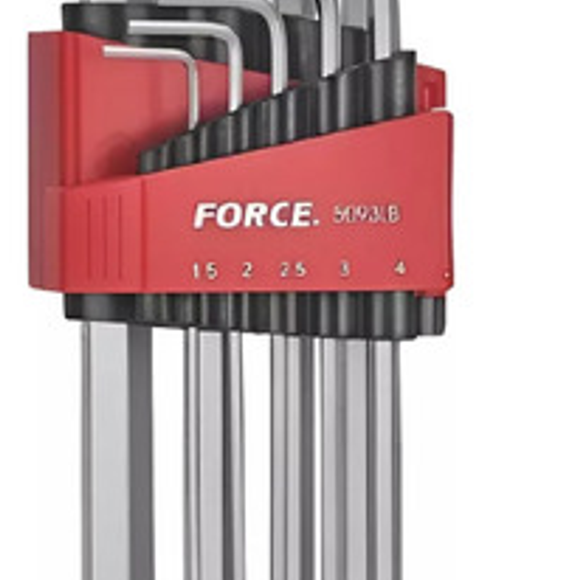 Juego Llaves Allen 1.5 - 10mm Bola Larga (5093lb) Force 3