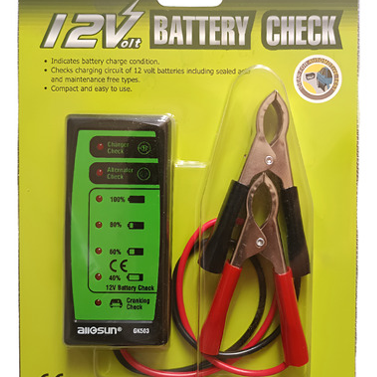 Probador De Baterías Automotriz Digital (gk503) - Esun 1