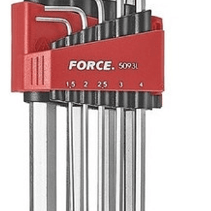 Juego Llaves Allen Larga 1.5 - 10mm (5093l) Force