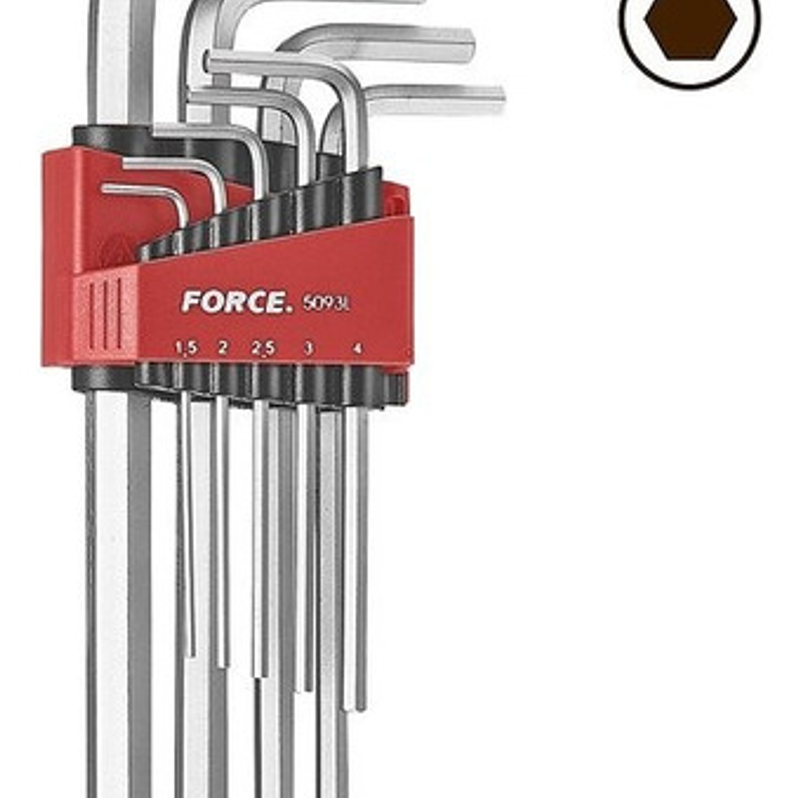 Juego Llaves Allen Larga 1.5 - 10mm (5093l) Force 2