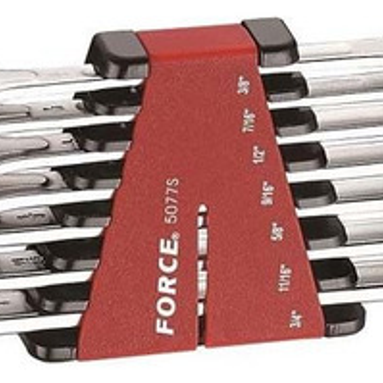Juego Llave Punta Corona 3/8''- 3/4'' 7 Piezas (5077s) Force 1