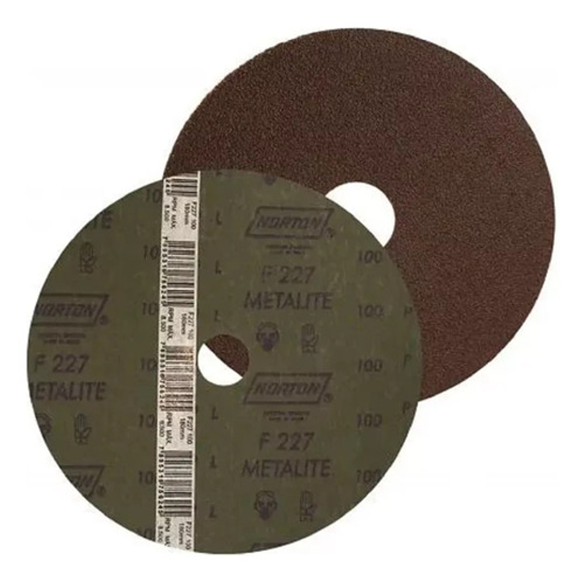 10 Discos De Lija 4.1/2'' Grano De #24 Al #120 (f227) Norton 5