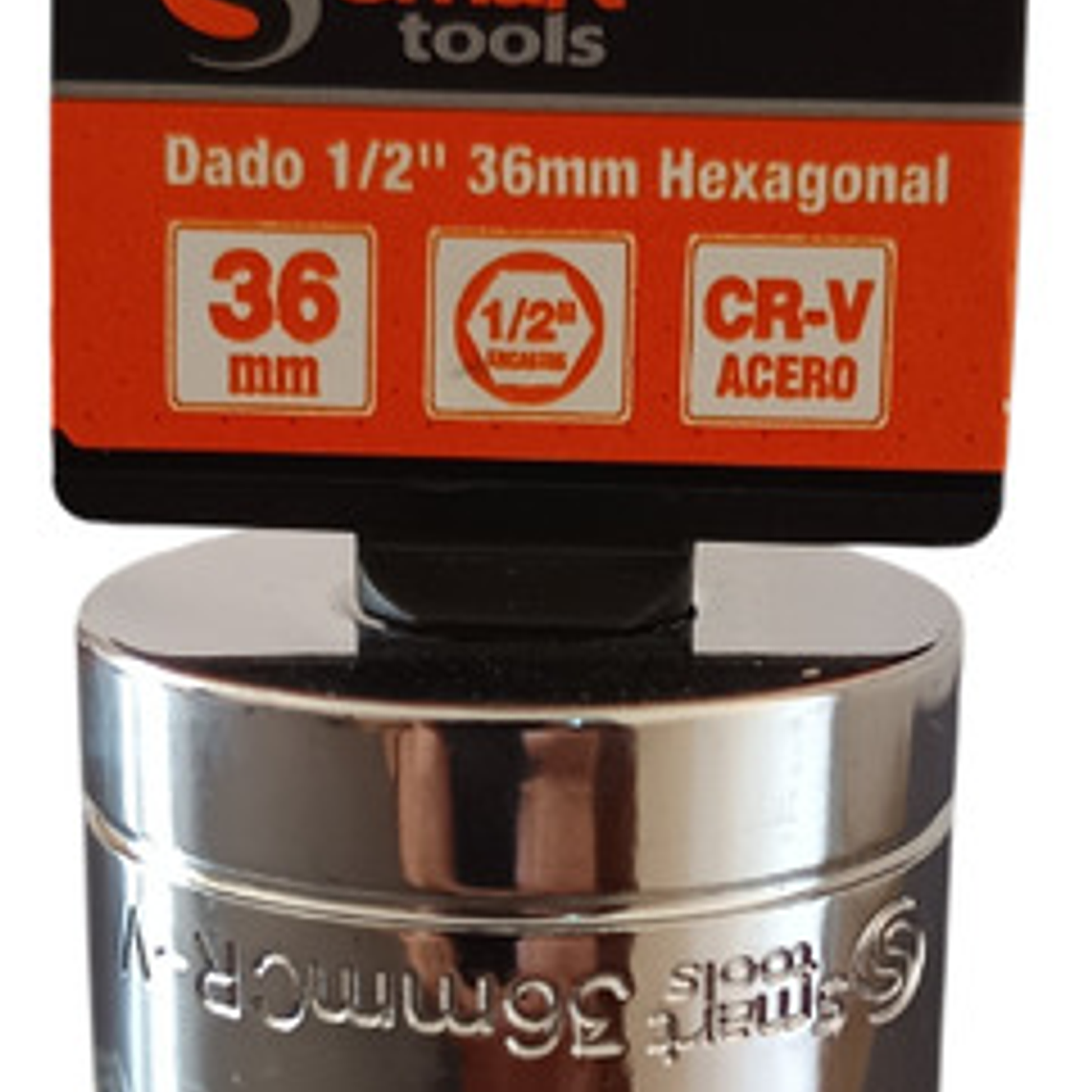 Dado Corto 1/2'' De 36mm Hexagonal - Smart Tools 3