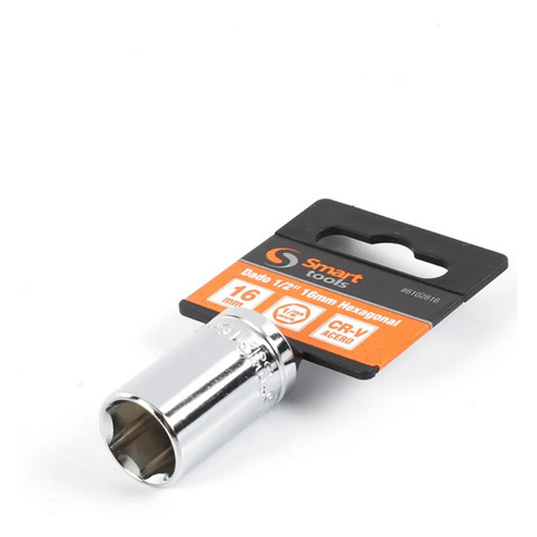 Dado Corto 1/2'' De 16mm Hexagonal - Smart Tools 1