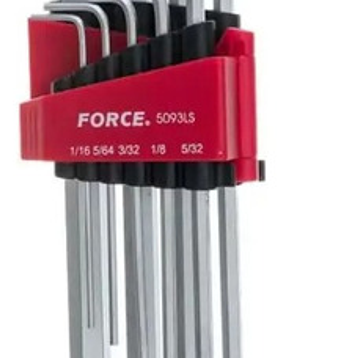Juego Llave Allen Larga 1/16''-3/8'' 9 Piezas (5093ls) Force 1