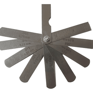 Feeler Milimétrico Y Pulgadas 9 Hojas Para Bujías (sf012)