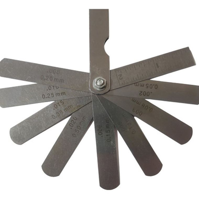 Feeler Milimétrico Y Pulgadas 9 Hojas Para Bujías (sf012) 1