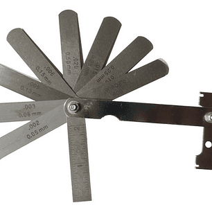 Feeler Milimétrico Y Pulgadas 9 Hojas Para Bujías (sf012)