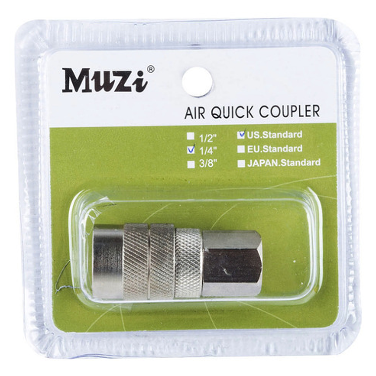 Acople Rápido Hembra O Macho Hilo 1/4'' (usf 20/usm 20) Muzi 3