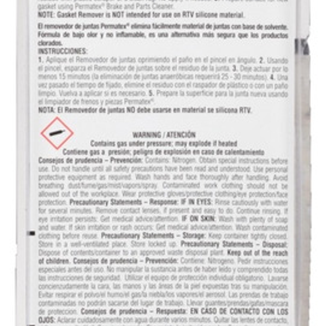 Removedor De Juntas Y Residuos En Spray (80645) Permatex 2