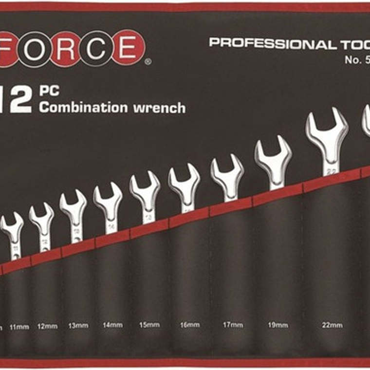 Juego Llaves Punta Corona De 8 A 23mm 12 Pieza (5121c) Force 1