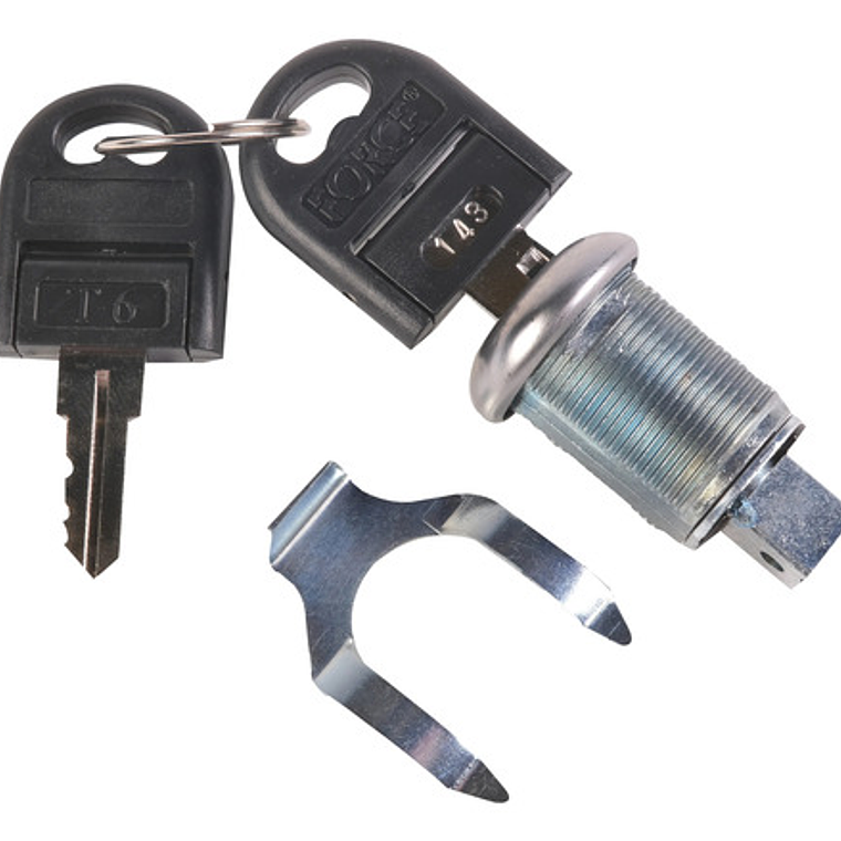 Cilindro + 2 Llaves P/cerradura Muebles De Herramtas - Force 1