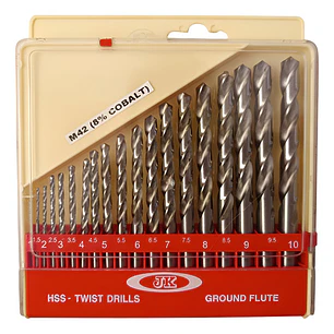 Juego De Brocas De Cobalto 8% - 19 Piezas (1 - 10 Mm) - J.k.
