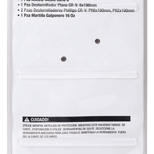 Juego De Herramientas 6 Piezas C/alicate Media Caña - Smart