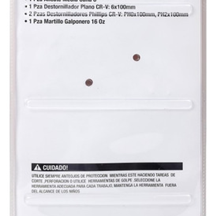 Juego De Herramientas 6 Piezas C/alicate Media Caña - Smart 2